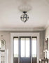 Vintage Globe Boho Wood Beaded Ceiling Light